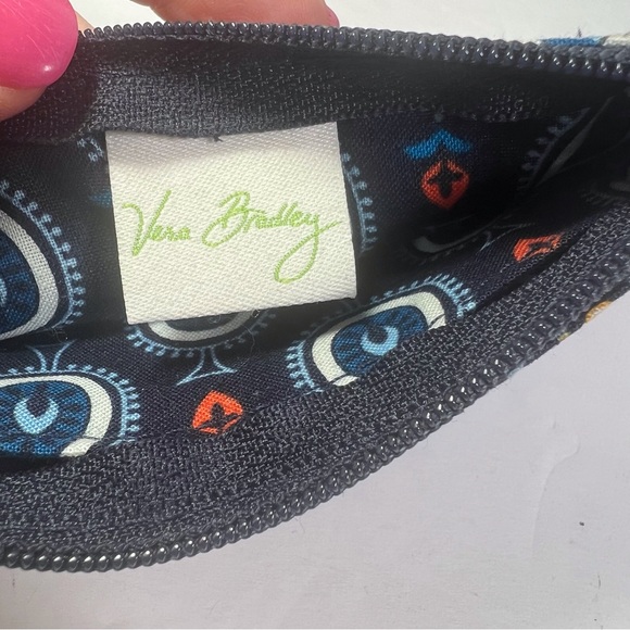 VERA BRADLEY Lighten Up Zip ID Case Wallet Key Ring Discontinued Marrakesh - Picture 7 of 12